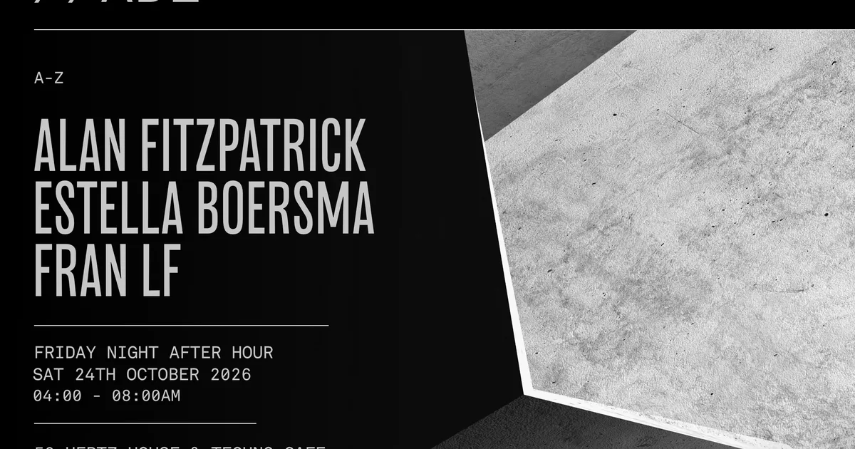 Cover image for Alan Fitzpatrick & We Are The Brave presents…. FORMA — ADE
