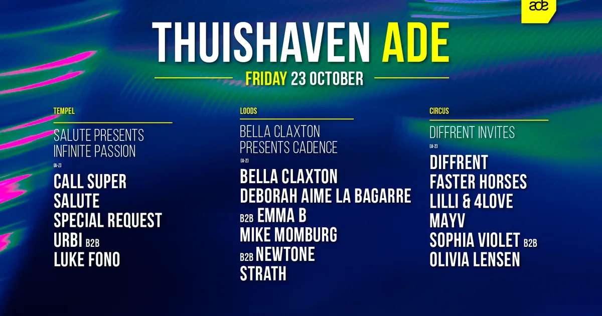 Cover image for Thuishaven ADE Friday Night — ADE