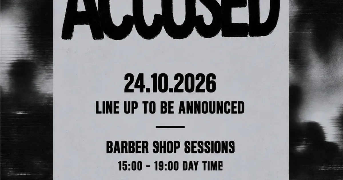 ACCUSED by ACA · Amsterdam Barber Company, Amsterdam · Sat, 24 Oct 2026