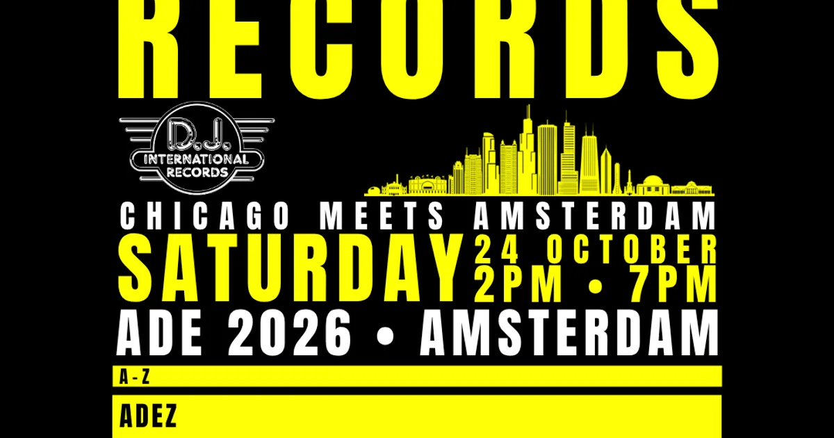 Artwork DJ International Records: Chicago Meets Amsterdam