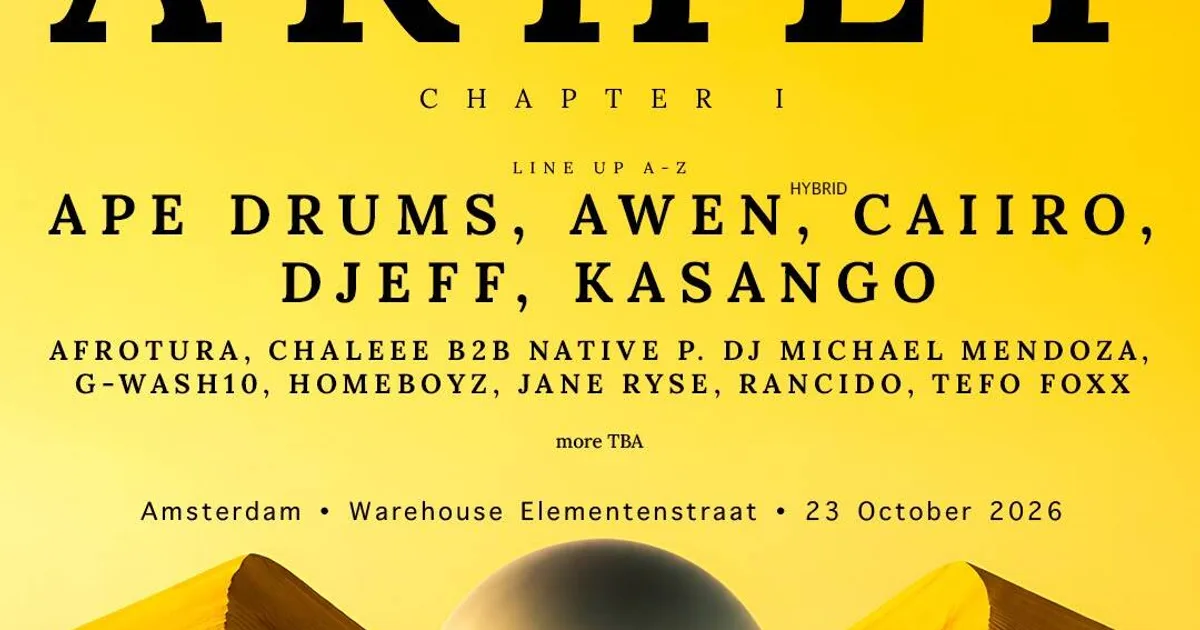 Artwork Caiiro presents: AKHET (ADE) powered by PURE