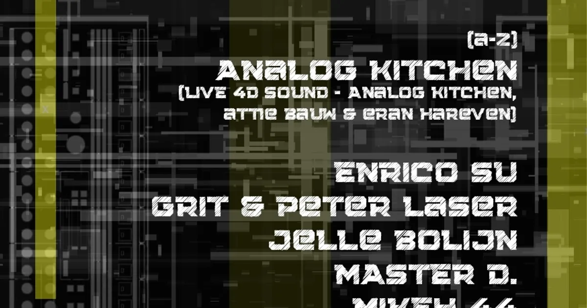 Artwork Analog Kitchen presents: HOW WE PLAY LIVE.