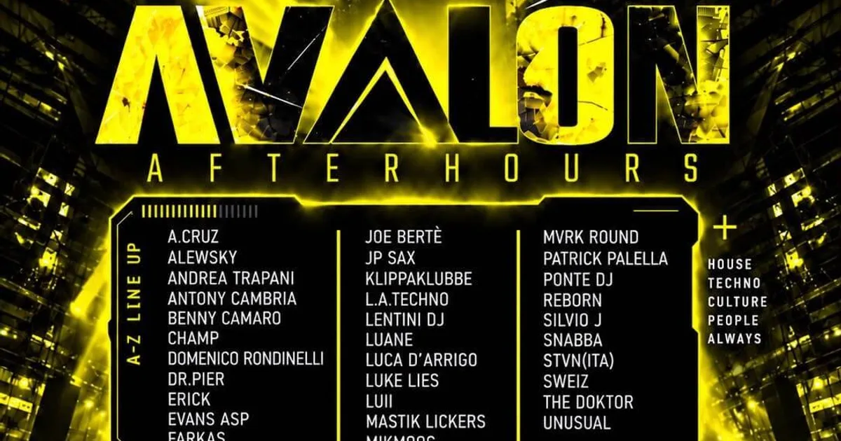 Artwork AVALON AFTERHOURS