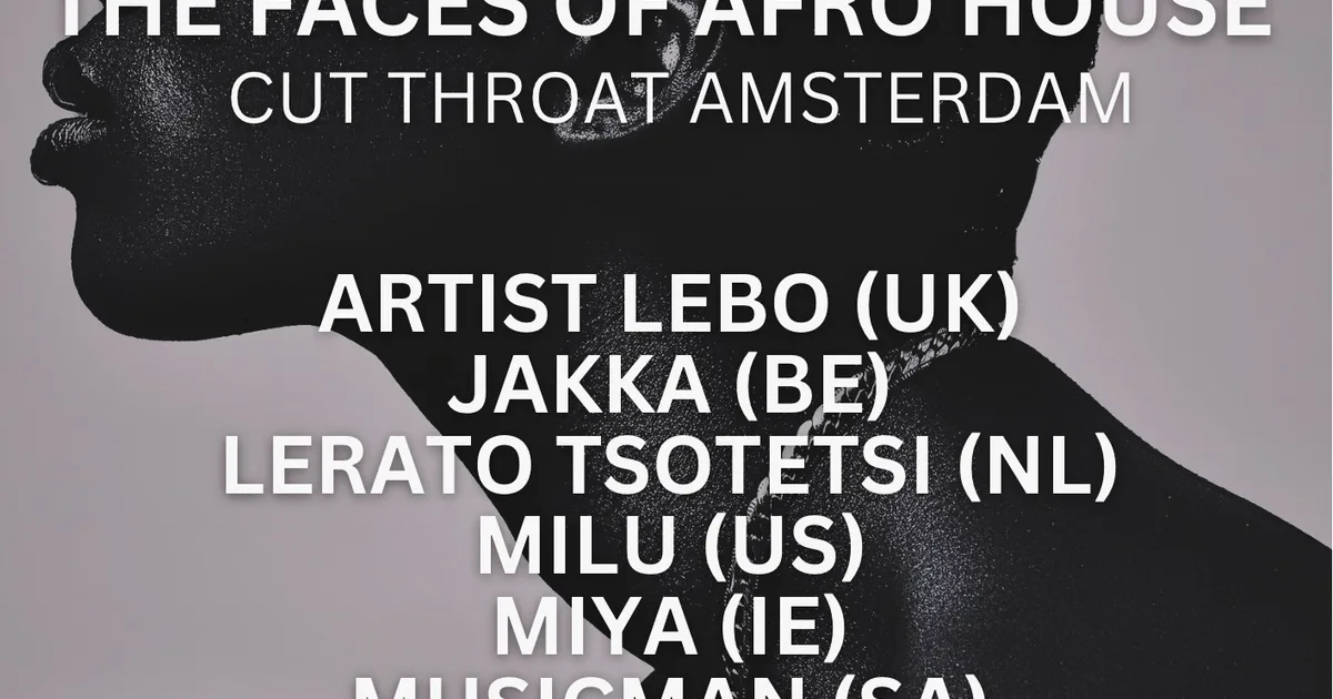 Artwork THE FACES OF AFRO HOUSE BRUNCH @ CUT THROAT
