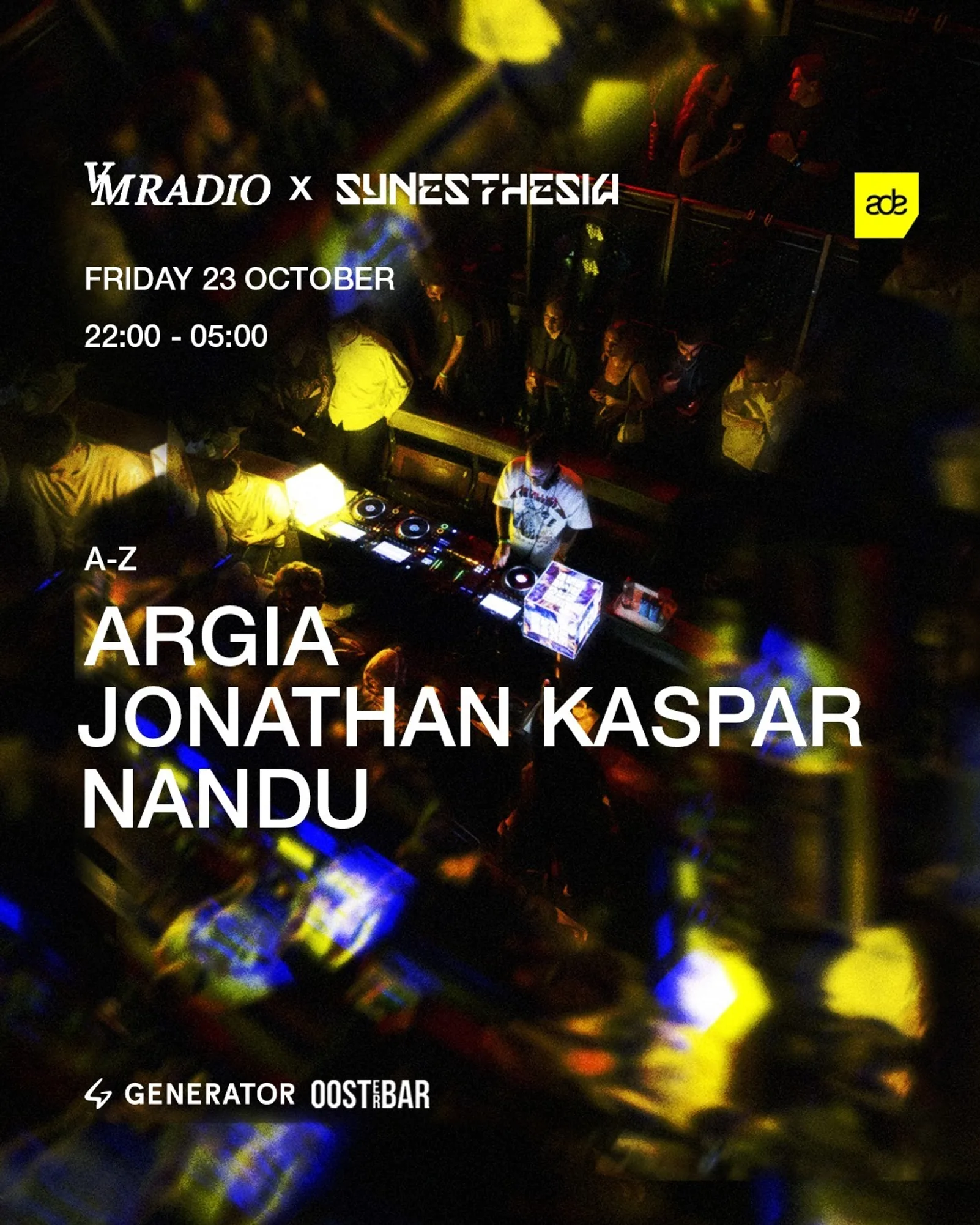 VM Radio x SYNESTHESIA with Argia, Jonathan Kaspar, Nandu