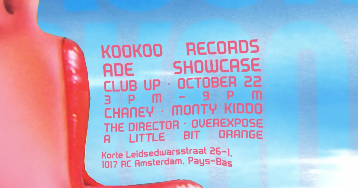 Artwork KOOKOO Records ADE Showcase