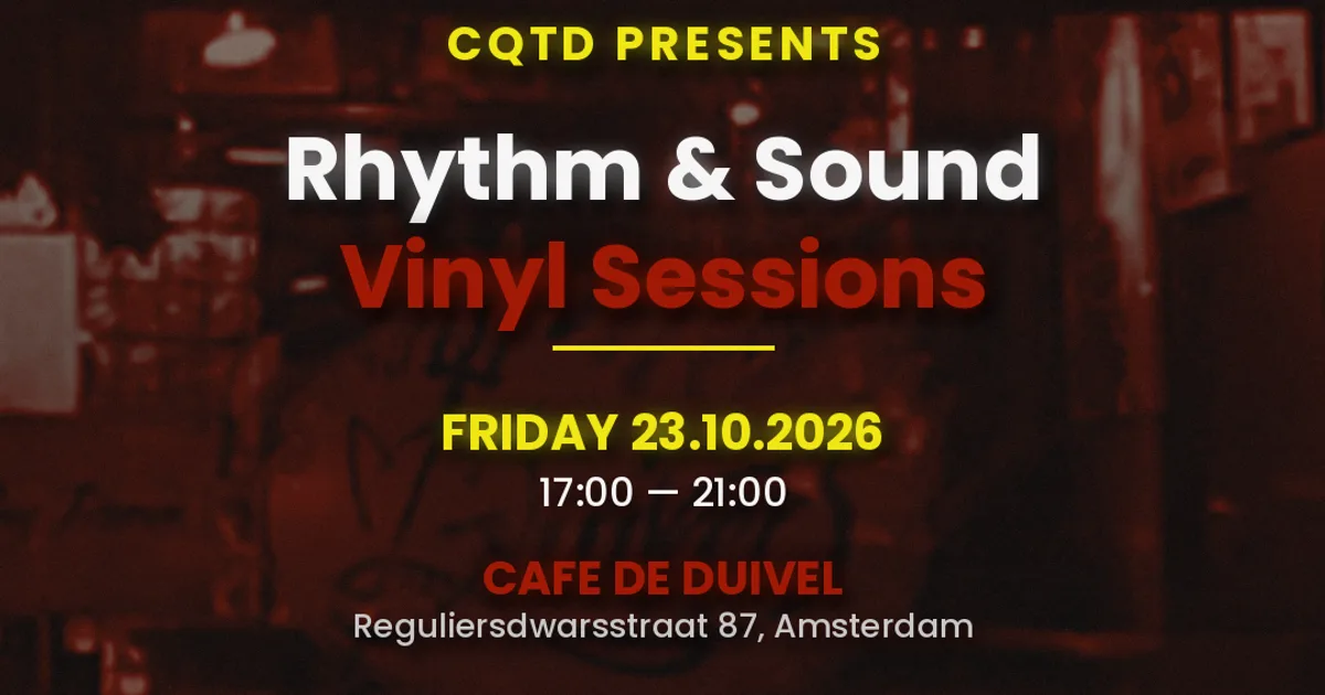 Artwork CQTD presents Rhythm & Sound